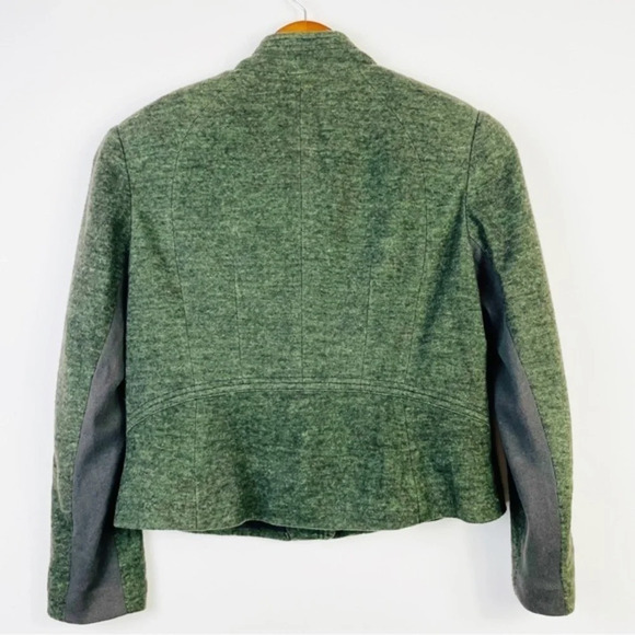 Coldwater Creek Heathered Green Wool Blend Jacket Size‎ Petite 6 - Picture 5 of 8